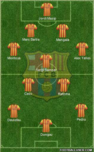 F.C. Barcelona Formation 2014