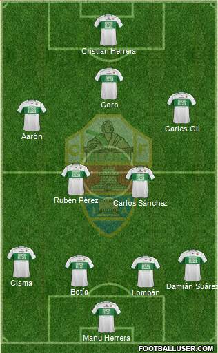 Elche C.F., S.A.D. Formation 2014