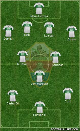 Elche C.F., S.A.D. Formation 2014