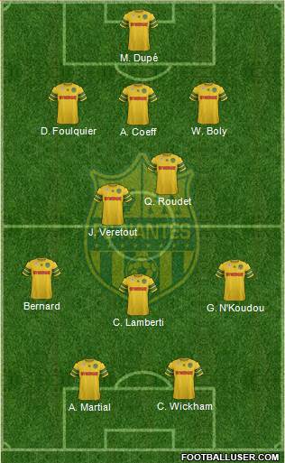 FC Nantes Formation 2014