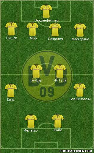 Borussia Dortmund Formation 2014