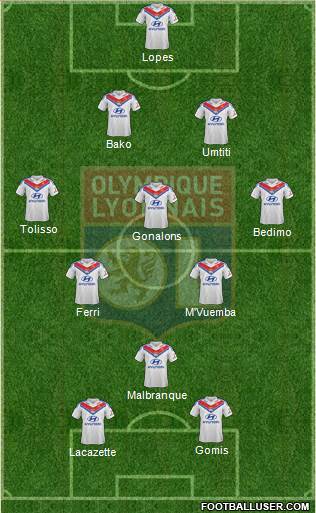 Olympique Lyonnais Formation 2014