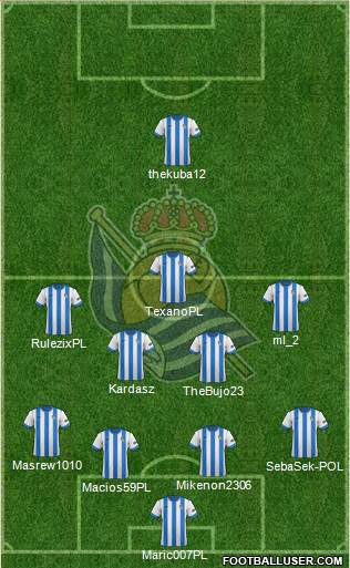Real Sociedad S.A.D. Formation 2014