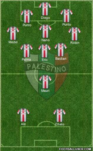CD Palestino S.A.D.P. Formation 2014