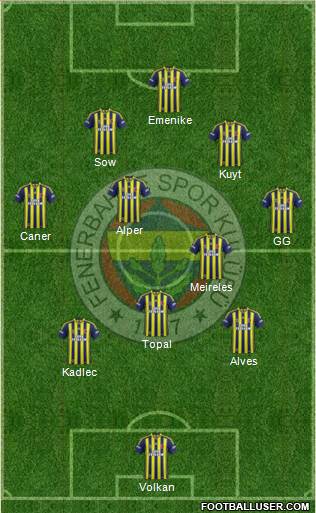 Fenerbahçe SK Formation 2014
