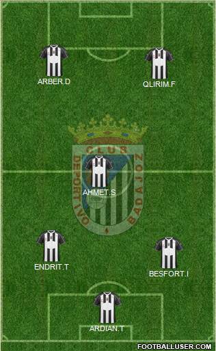C.D. Badajoz S.A.D. Formation 2014
