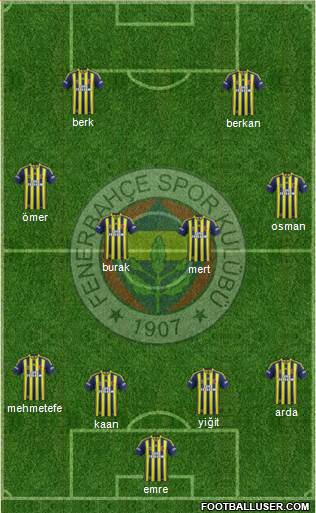 Fenerbahçe SK Formation 2014