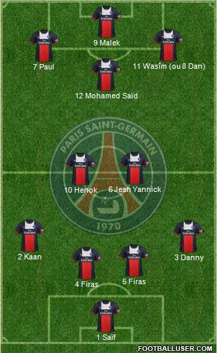 Paris Saint-Germain Formation 2014