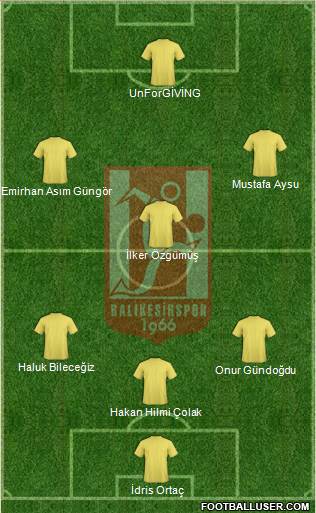 Balikesirspor Formation 2014
