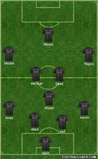 Manchester City Formation 2014