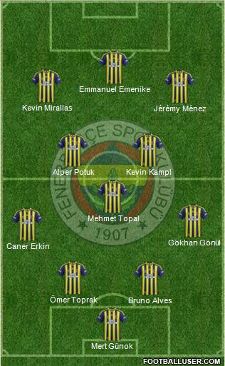 Fenerbahçe SK Formation 2014