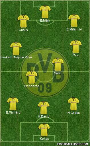 Borussia Dortmund Formation 2014