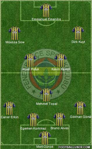 Fenerbahçe SK Formation 2014