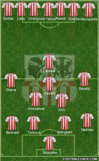 Athletic Club Ajaccien Football Formation 2014