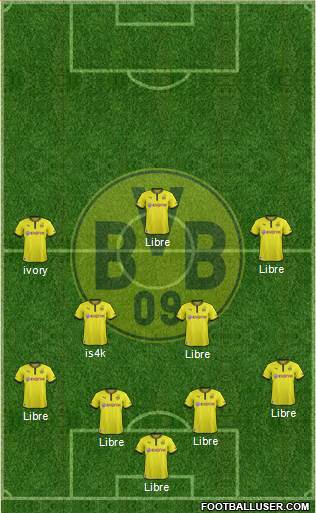 Borussia Dortmund Formation 2014
