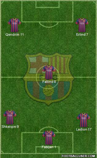 F.C. Barcelona Formation 2014