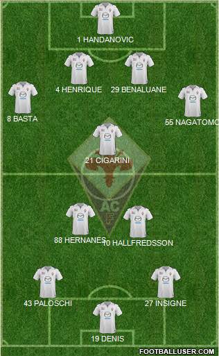 Fiorentina Formation 2014