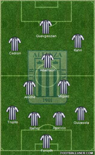 C Alianza Lima Formation 2014