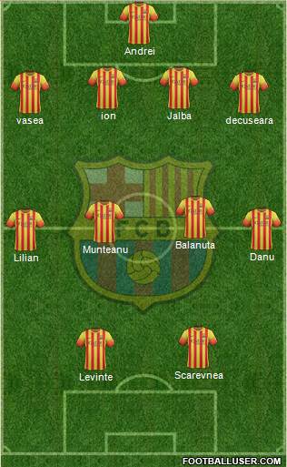 F.C. Barcelona Formation 2014