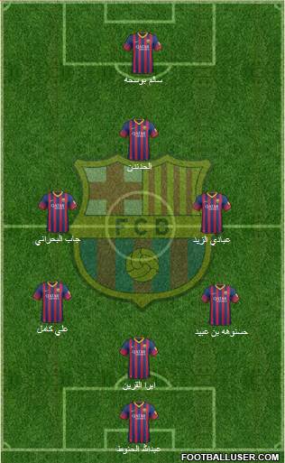 F.C. Barcelona Formation 2014