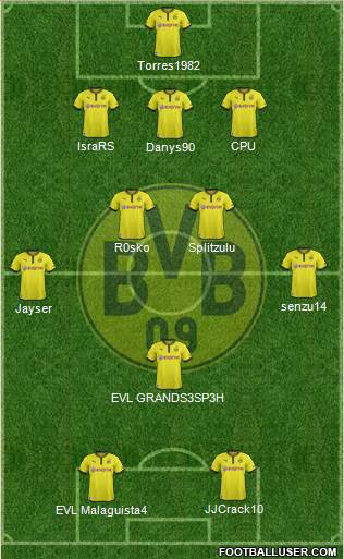 Borussia Dortmund Formation 2014