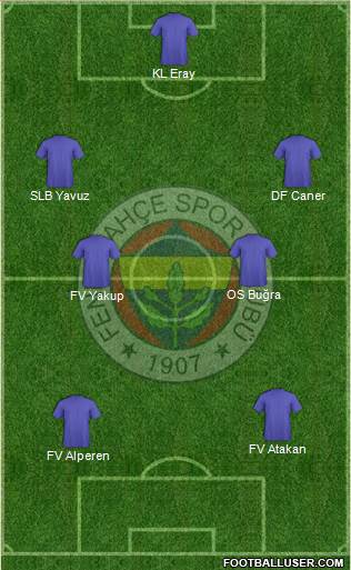 Fenerbahçe SK Formation 2014