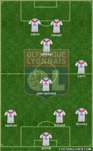 Olympique Lyonnais Formation 2014