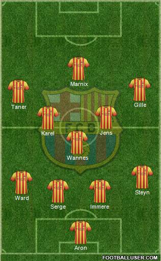 F.C. Barcelona Formation 2014