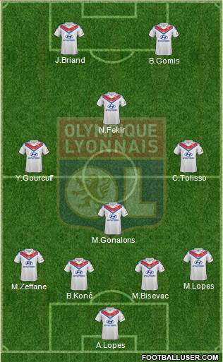 Olympique Lyonnais Formation 2014