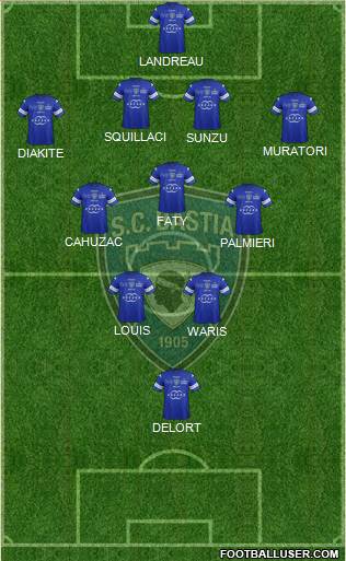 Sporting Club Bastia Formation 2014