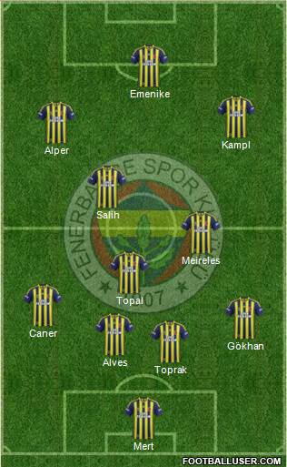 Fenerbahçe SK Formation 2014