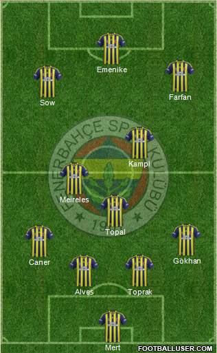 Fenerbahçe SK Formation 2014