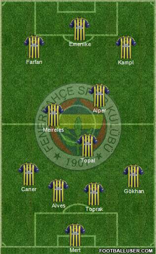 Fenerbahçe SK Formation 2014