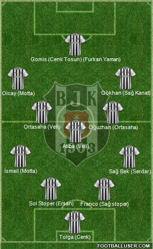 Besiktas JK Formation 2014