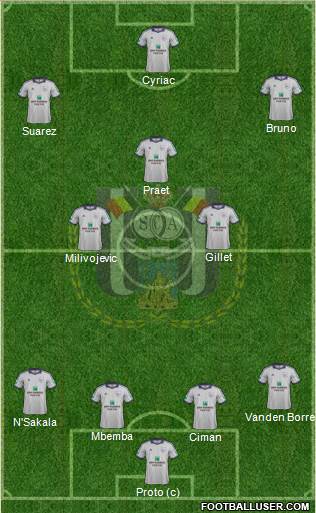RSC Anderlecht Formation 2014