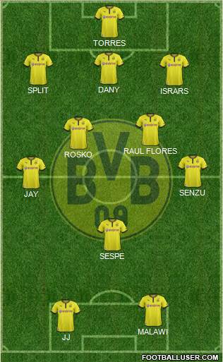 Borussia Dortmund Formation 2014