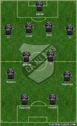 All Boys Formation 2014