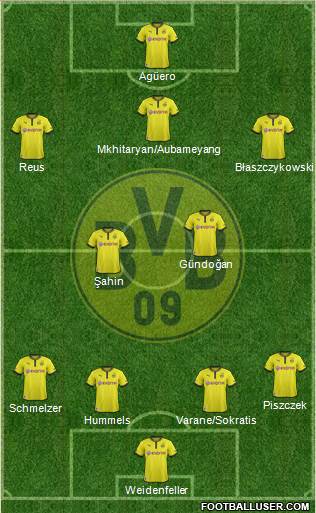 Borussia Dortmund Formation 2014
