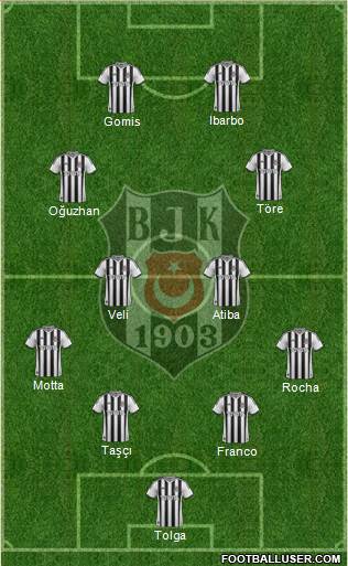 Besiktas JK Formation 2014
