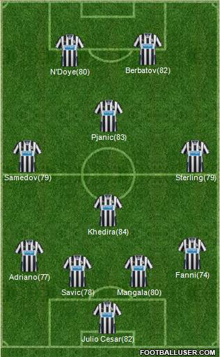 Newcastle United Formation 2014