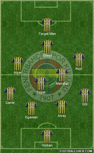 Fenerbahçe SK Formation 2014
