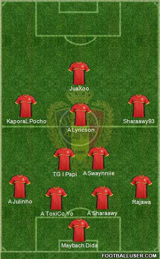 Belgium Formation 2014