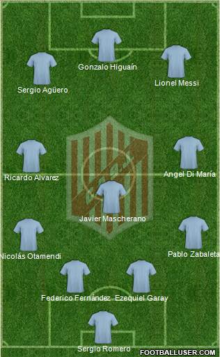 9 de Julio Formation 2014