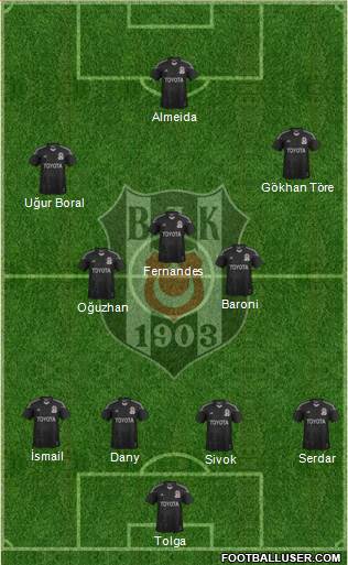 Besiktas JK Formation 2014