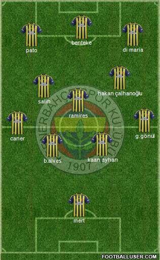 Fenerbahçe SK Formation 2014