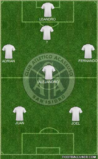 Acassuso football formation