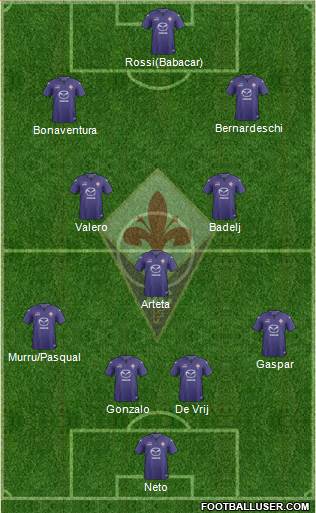 Fiorentina Formation 2014