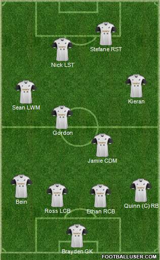 Swansea City Formation 2014