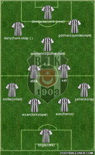 Besiktas JK Formation 2014