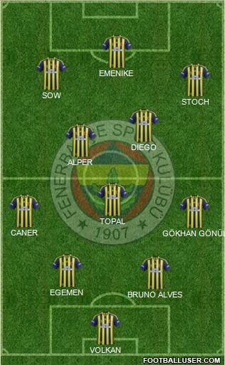 Fenerbahçe SK Formation 2014